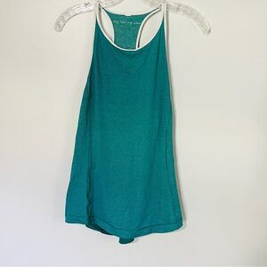 Lululemon Time To Sweat Tank Heathered Spirit Green White 4 Great Condition
